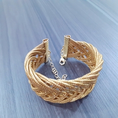 Bracelete Capim Dourado 30mm . Código P10. na internet