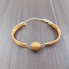 Pulseira Capim Dourado 10mm . Código P4.