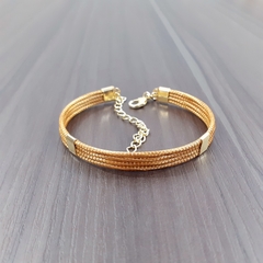 Pulseira Capim Dourado 7mm . Código P5.