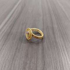 Anel Caracol Capim Dourado 4mm com Strass Lilás. Código A38. na internet