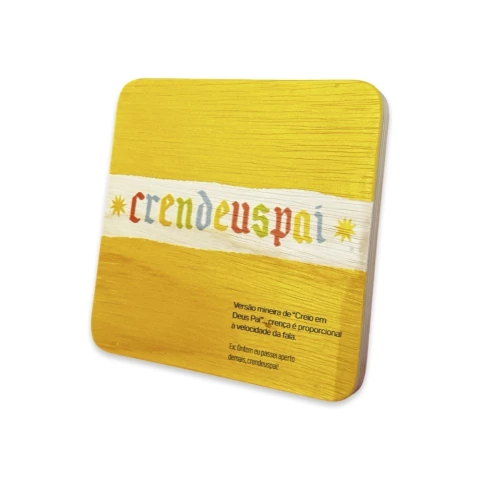 Quadro Madeira Mineirês - Crendeuspai