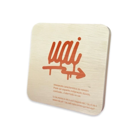 Quadro Madeira Mineirês - Uai