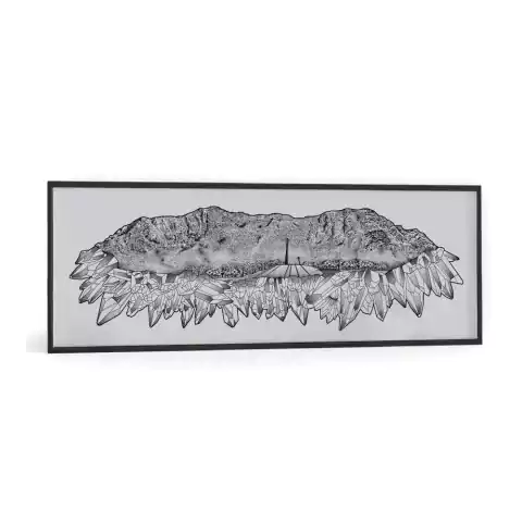 Gravura Cristais - Mineiralidades - Serra do Curral