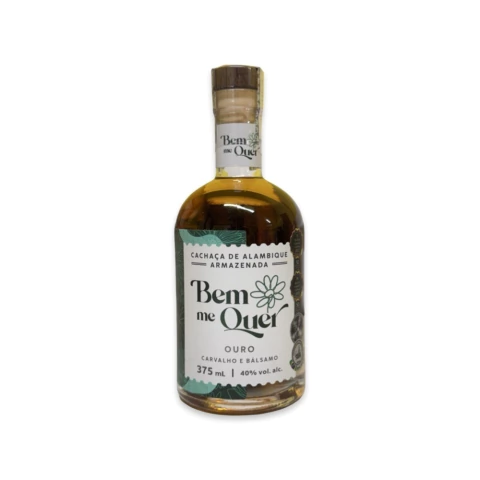 Cachaça Bem me Quer - Ouro - Carvalho e Bálsamo - 375ml