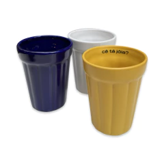 Copo Lagoinha Cerâmica Grande - Amarelo - comprar online