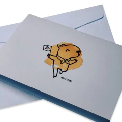 Cartão Ilustrado - Capivara Bandeira de Minas - comprar online