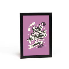 Imagem do Gravura Vi Um Belo Horizonte e Lembrei docê colorida