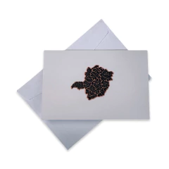 Cartão Ilustrado - Mapa de Minas