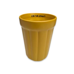 Copo Lagoinha Cerâmica Grande - Amarelo