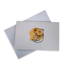 Cartão Ilustrado - Capivara Água de Côco