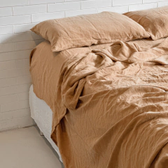 Lençol de Cima 100% Linho Europeu - Iced Coffee