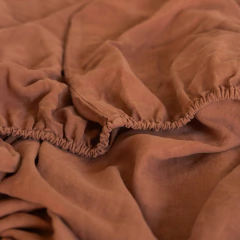 Jogo de Cama Standard Camel 100% Linho Europeu na internet