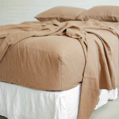 Jogo de Cama Comfort Iced Coffee 100% Linho Europeu - HOUSE OF LINHO