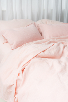 Lençol de Cima 100% Linho Europeu - Rose - comprar online