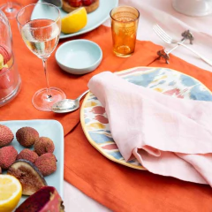 Kit com 4 Guardanapos 100% Linho Europeu - HOUSE OF LINHO