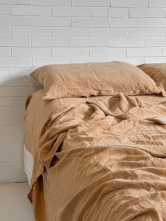 Jogo de Cama Comfort Iced Coffee 100% Linho Europeu