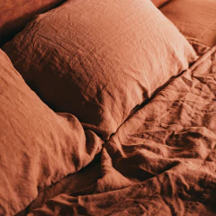 Imagem do Jogo de Cama Standard Camel 100% Linho Europeu