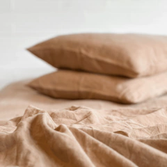 Par de Fronha Iced Coffee 100% Linho Europeu - HOUSE OF LINHO