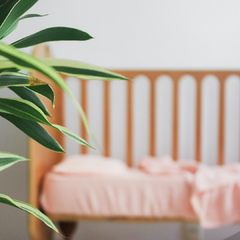 Lençol de Cima Baby Rose, 100% Linho Europeu - comprar online