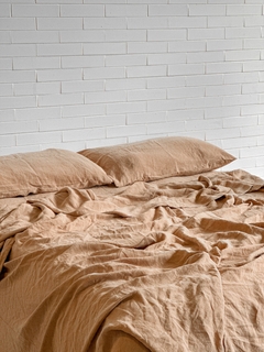 Jogo de Cama Comfort Iced Coffee 100% Linho Europeu