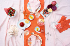 Toalha de Mesa Rose 100% Linho Europeu