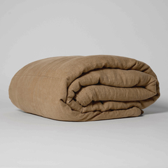 Colcha Iced Coffee 100% Linho Europeu - HOUSE OF LINHO