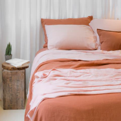 Par de Fronha Camel 100% Linho Europeu - comprar online