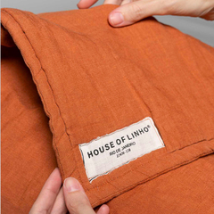 Colcha Camel 100% Linho Europeu - HOUSE OF LINHO