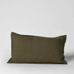 Capa de Almofada Olive 100% Linho Europeu