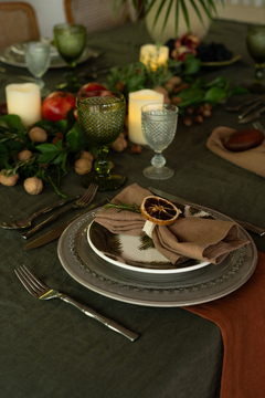 Toalha de Mesa Olive 100% Linho Europeu - comprar online