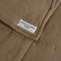 Colcha Iced Coffee 100% Linho Europeu - comprar online