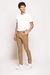 Pantalon borg slim fit - tostado