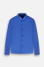 Camisa skinny fit - azul francia liso - comprar online