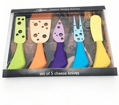 JUEGO CUCHILLOS PARA QUESO X5 en internet