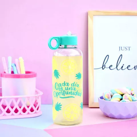 Botella joy estampada de 750 ML.