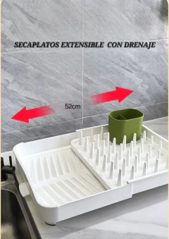 Imagen de Secaplatos con sistema de drenaje