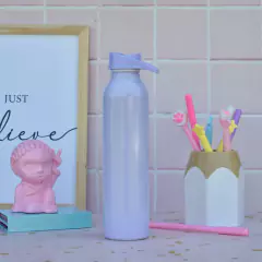 Botella de aluminio en colores pasteles - comprar online