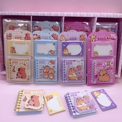 Mini Libreta Anillada más Post it "Capybara" - comprar online