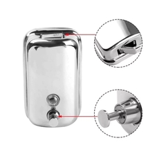 Imagen de Dispenser De Jabón 1000ml De Acero Inoxidable