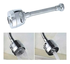 CONVERSOR FLEXIBLE PARA COCINA BOQUILLA CANILLA CROMADO GIRA - comprar online