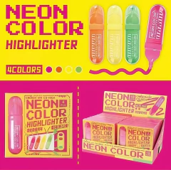 Set x 4 Mini Resaltadores Neón "CHOSCH" - comprar online