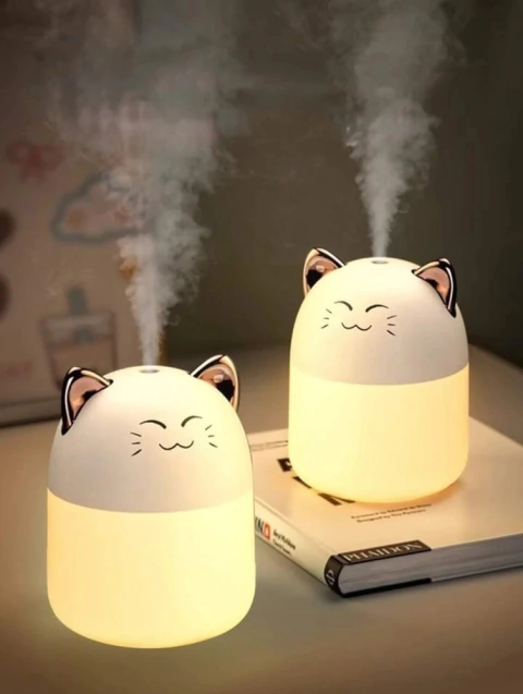 Humidificador + Luz LED "Gato"