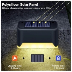 Lampara Solar Led Escalones Jardín Exterior X4 - La Bolucompra