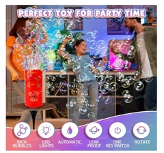 Maquina de Burbujas Con Luces Recargable USB - La Bolucompra