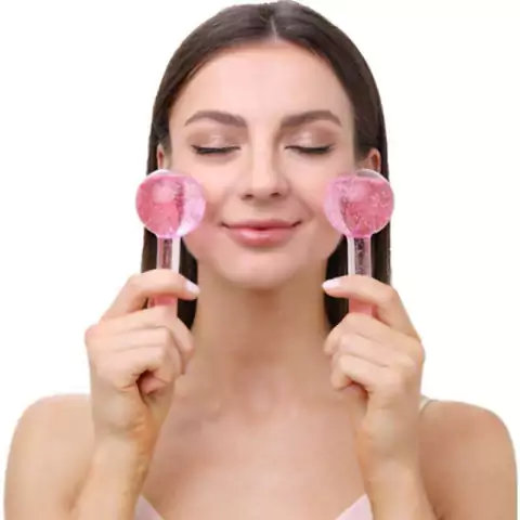 Masajeador facial globo de hielo