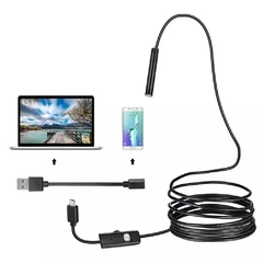 CÁMARA ENDOSCÓPÍCA/BAROSCOPIO DE 2 M. CON USB PARA CELULARES - tienda online