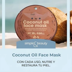 Mascarilla con Coco "Simple & Beauty" - comprar online