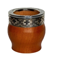 MATE IMPERIAL DE ALGARROBO CON GUARDA DE ACERO - comprar online
