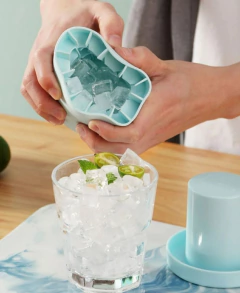 MOLDE DE SILICONA CILÍNDRICA - HIELOS