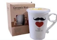 TAZA CERÁMICA CON TAPA